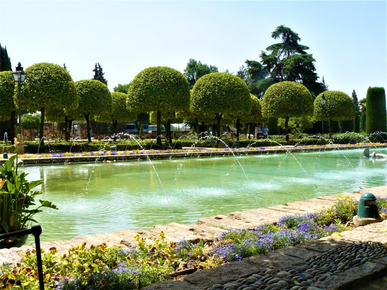 blue cordoba palace gardens