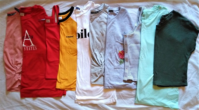 capsule travel wardrobe tops